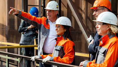 Wirtschaftsministerin Reiche zu Gast bei der Salzgitter AG